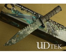 Hot Selling D80 Punching Knives Tactical Knife with ABS Handle and ABS Sheath UDTEK01230